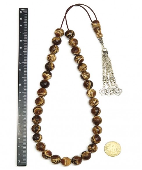 Κομπολόι 33άρι από Κεχριμπάρι Ινδονησίας KOM12773