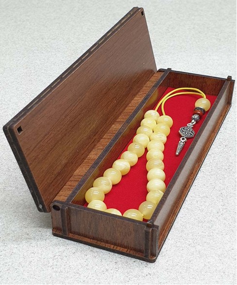 Χειροποίητο ξύλινο κουτί για συλλογές κομπολογιών KOYT10023