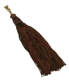 Χειροποίητη υφασμάτινη φούντα για κομπολόι AKS10419