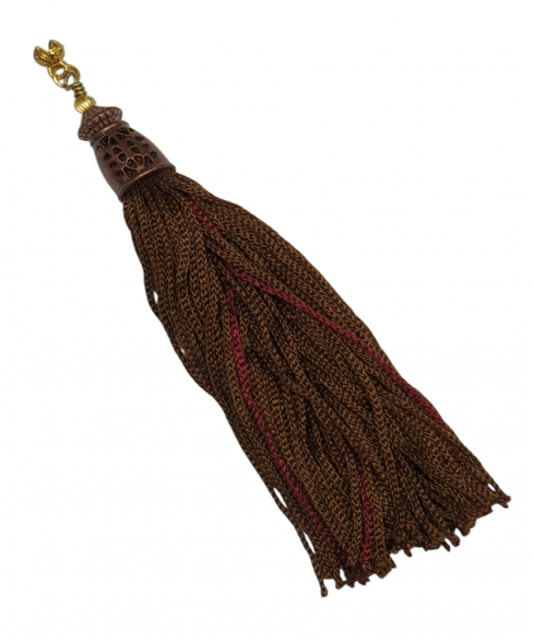 Χειροποίητη υφασμάτινη φούντα για κομπολόι AKS10419