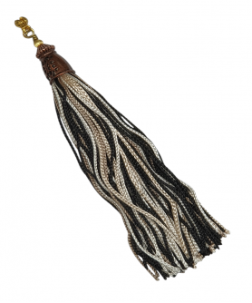 Χειροποίητη υφασμάτινη φούντα για κομπολόι AKS10421