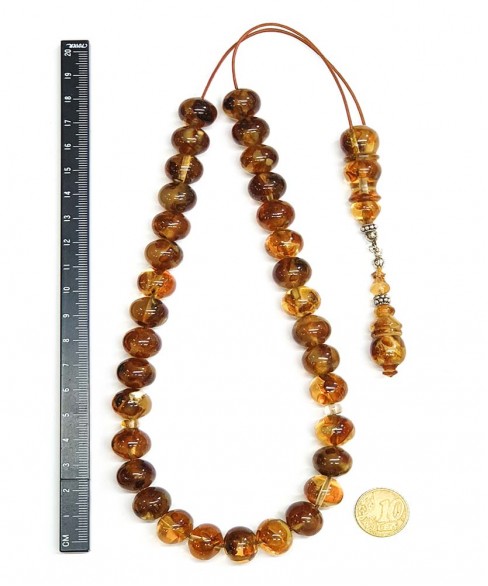 Κομπολόι 33άρι από Κεχριμπάρι Μωσαϊκό KOM12632