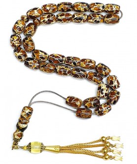 Κομπολόι 33άρι από Κεχριμπάρι Μωσαϊκό KOM12354