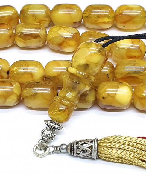 Κομπολόι από Κεχριμπάρι Μωσαϊκό KOM12341