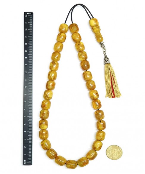 Κομπολόι από Κεχριμπάρι Μωσαϊκό KOM12341