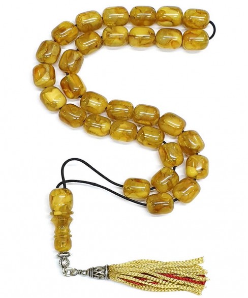 Κομπολόι από Κεχριμπάρι Μωσαϊκό KOM12341