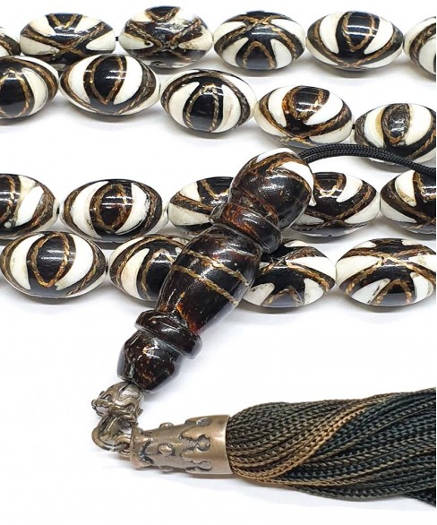 Κομπολόι 33άρι από Ελεφαντόδοντο με Γιούσουρι KOM12221