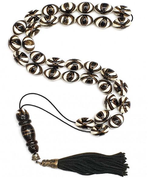 Κομπολόι 33άρι από Ελεφαντόδοντο με Γιούσουρι KOM12221