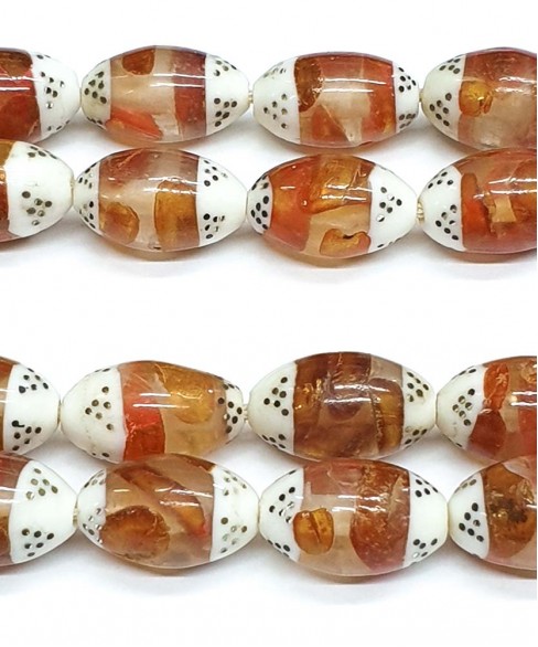 Κομπολόι από Κόκκαλο Καμήλας με Κεχριμπάρι KOM12224