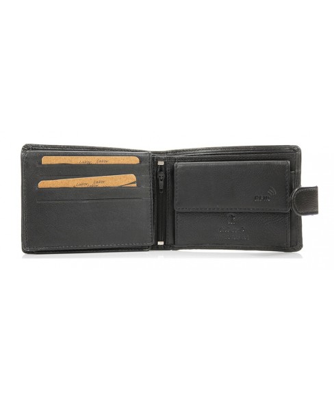 Δερμάτινο Ανδρικό Πορτοφόλι LAVOR 1-3653 BLACK