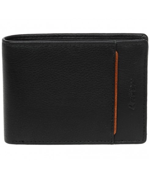 Δερμάτινο Ανδρικό Πορτοφόλι LAVOR 1-3702 BLACK
