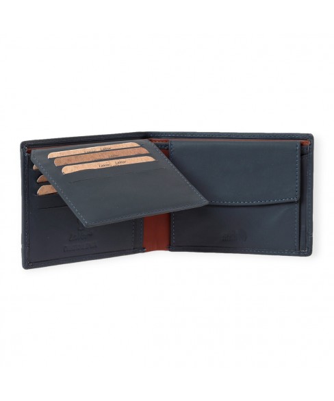 Δερμάτινο Ανδρικό Πορτοφόλι LAVOR 1-6084 BLUE