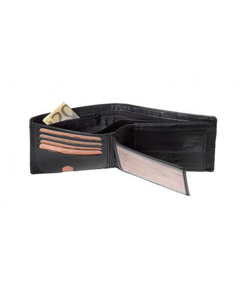 Δερμάτινο Ανδρικό Πορτοφόλι LAVOR 1-3813 BLACK