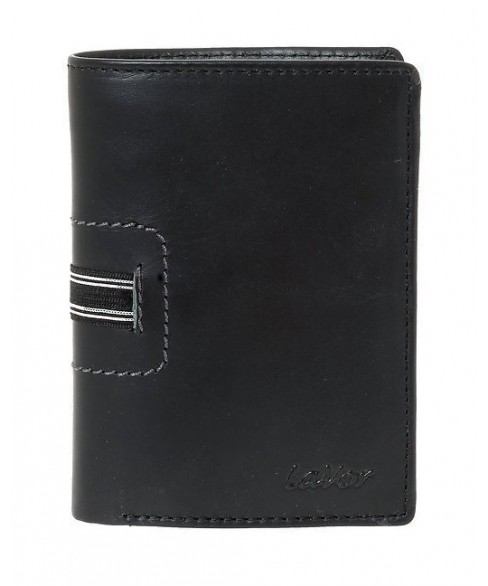 Δερμάτινο Ανδρικό Πορτοφόλι LAVOR 1-6087 BLACK