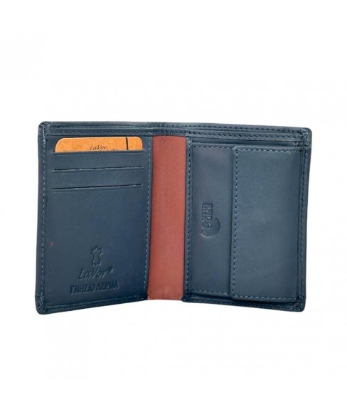 Δερμάτινο Ανδρικό Πορτοφόλι LAVOR 1-6091 BLUE