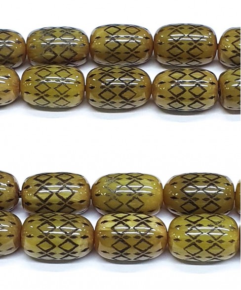 Κομπολόι από Μαστίχα με Πυρογραφία KOM12128