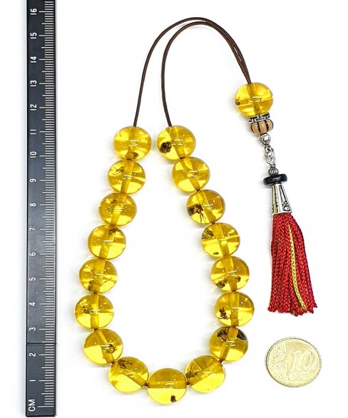 Κομπολόι από Τεχνητή Ρητίνη με Εγκλωβισμένα Έντομα KOM12084