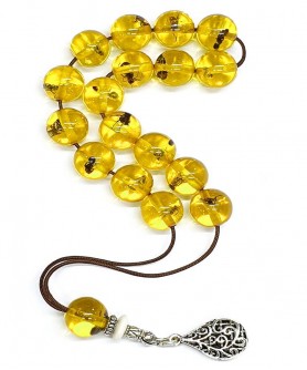 Κομπολόι από Τεχνητή Ρητίνη με Εγκλωβισμένα Έντομα KOM12085