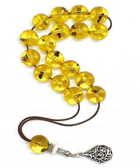 Κομπολόι από Τεχνητή Ρητίνη με Εγκλωβισμένα Έντομα KOM12085