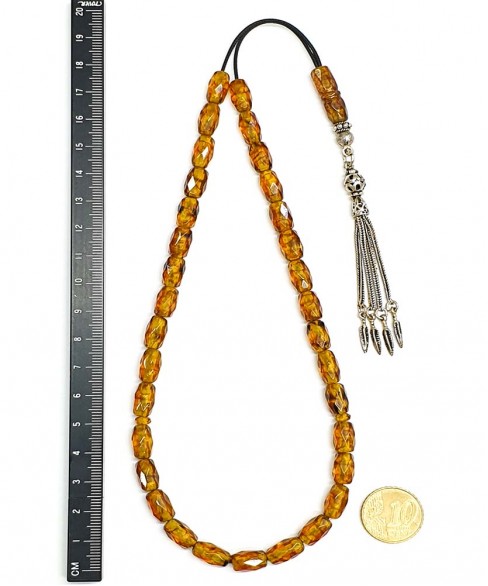 Κομπολόι 33άρι από Κεχριμπάρι KOM12070