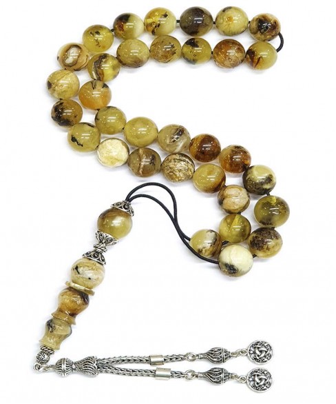 Worry Beads Amber 33 beads KOM11894
