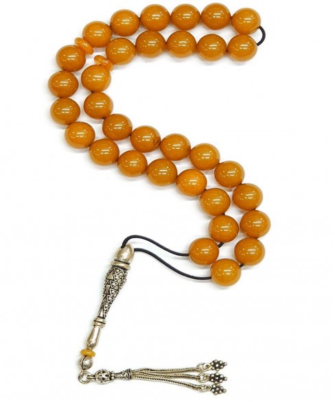Worry Beads Amber 33 beads KOM11816