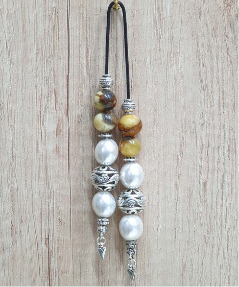 Μπεγλέρι από Κεχριμπάρι και Μαργαριτάρι BEG10282