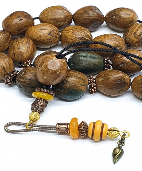 Κομπολόι από Μοσχοκάρυδο KOM11734