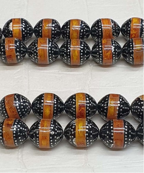 Κομπολόι από Γιούσουρι με Κεχριμπάρι KOM11699