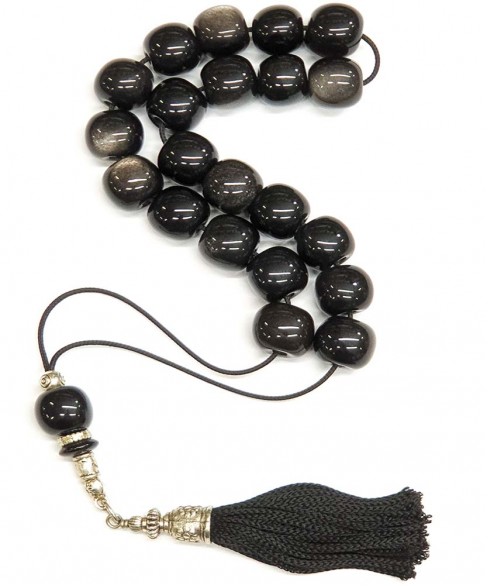 Κομπολόι από Οψιδιανό KOM11657