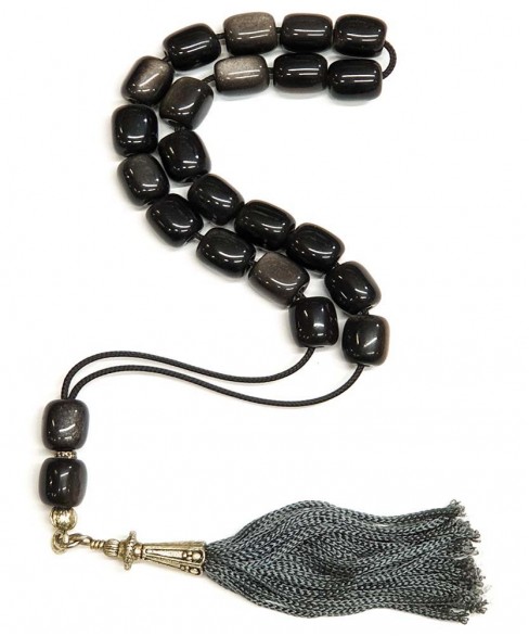 Κομπολόι από Οψιδιανό KOM11624