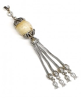 Φούντα επάργυρη κομπολογιού AKS10336