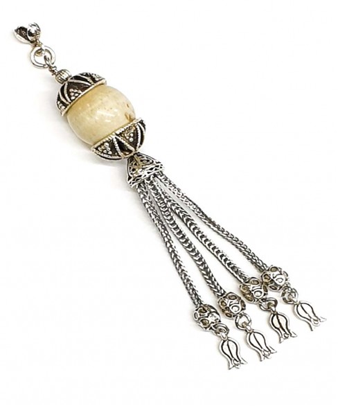 Φούντα επάργυρη κομπολογιού AKS10336