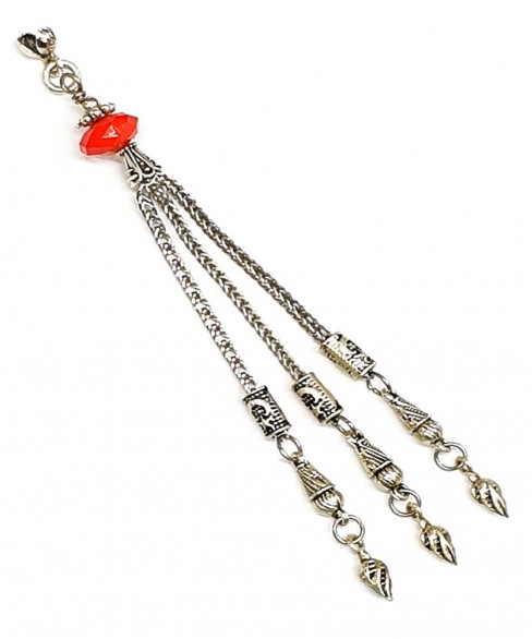 Φούντα επάργυρη κομπολογιού AKS10339