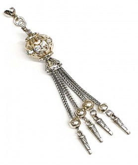 Φούντα επάργυρη κομπολογιού AKS10340