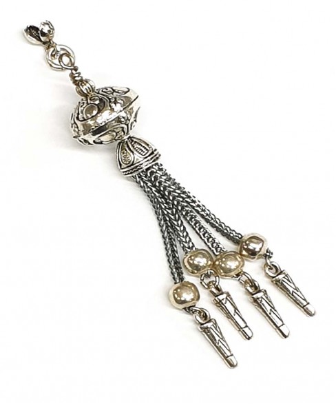 Φούντα επάργυρη κομπολογιού AKS10341