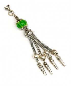 Φούντα επάργυρη κομπολογιού AKS10344