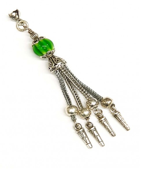 Φούντα επάργυρη κομπολογιού AKS10344