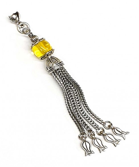 Φούντα επάργυρη κομπολογιού AKS10346