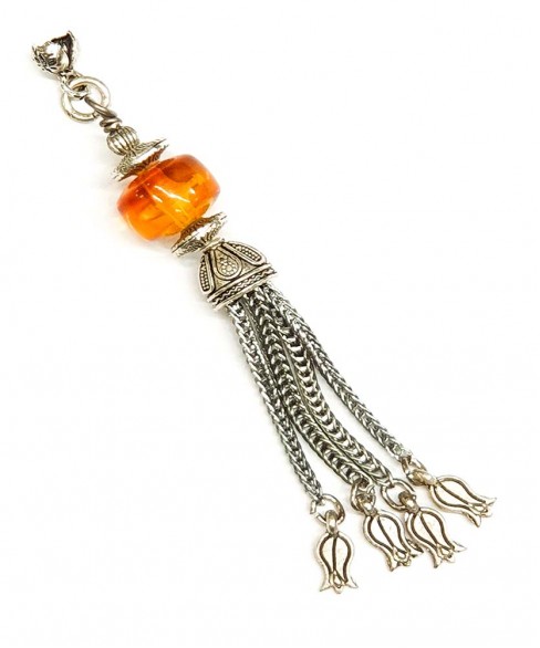 Φούντα επάργυρη κομπολογιού AKS10347