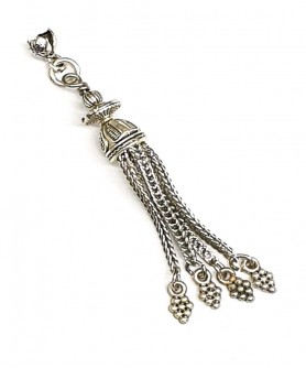 Φούντα επάργυρη κομπολογιού AKS10348