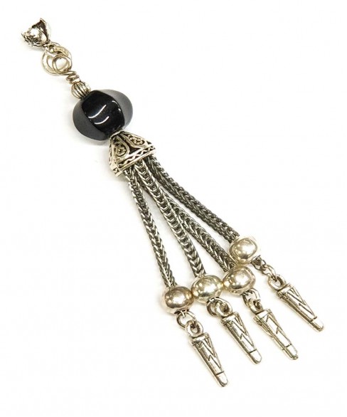 Φούντα επάργυρη κομπολογιού AKS10351