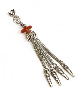 Φούντα επάργυρη κομπολογιού AKS10352