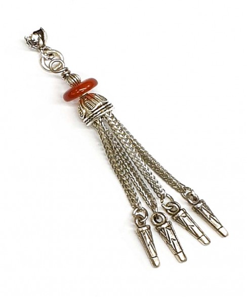 Φούντα επάργυρη κομπολογιού AKS10352