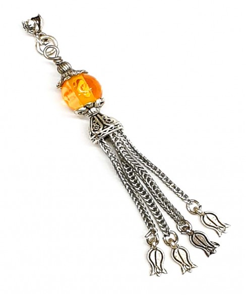 Φούντα επάργυρη κομπολογιού AKS10353