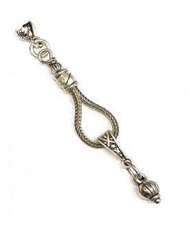 Φούντα επάργυρη κομπολογιού AKS10356