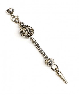 Φούντα επάργυρη κομπολογιού AKS10366