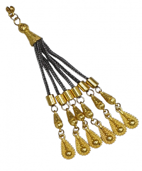 Φούντα επίχρυση κομπολογιού AKS10319