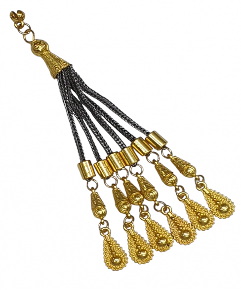 Φούντα επίχρυση κομπολογιού AKS10319