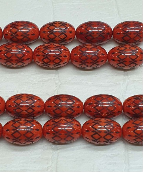 Κομπολόι από Μαστίχα με Πυρογραφία KOM11558